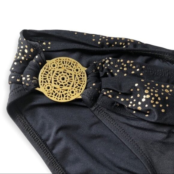 Coco Reef Black and Gold Tankini Swimsuit 32C/6-8 - Picture 12 of 15